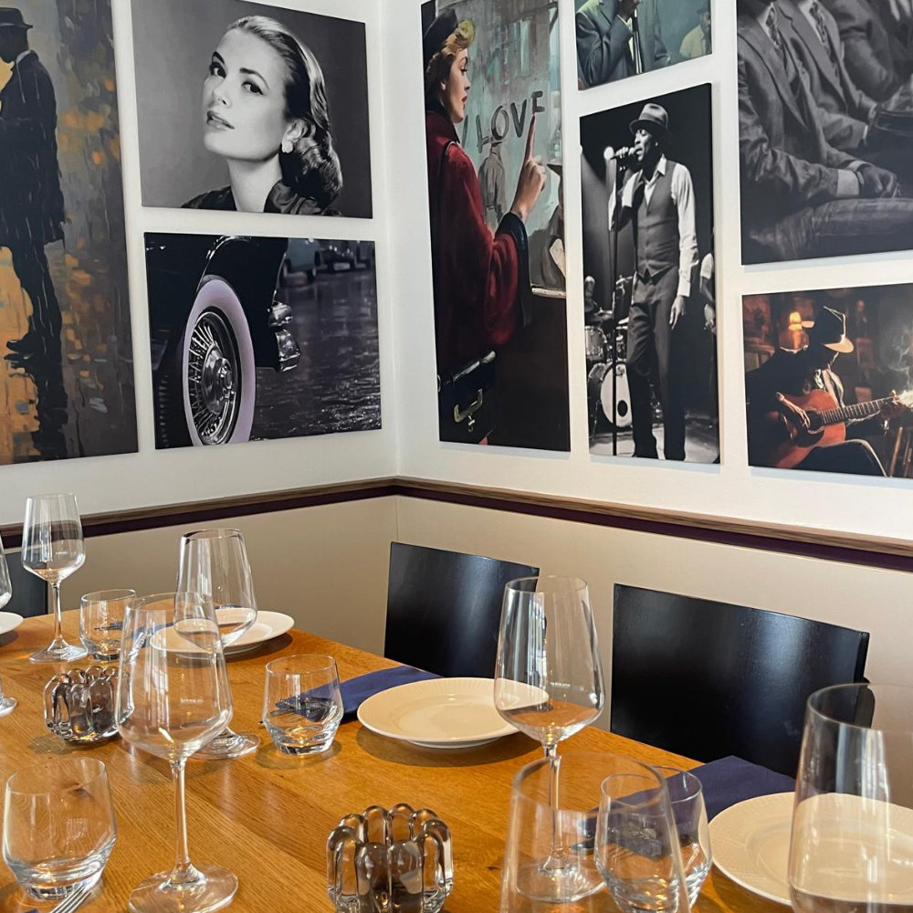 Innenraum des Restaurants Olivio & Scampino